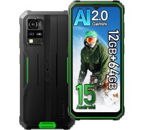 Blackview BV4800SE Android 15 āra mobilais tālrunis 2025, 12GB + 64GB/2TB, 6,56 collu HD+ āra viedtālrunis NFC, 16MP AI kamera, 5100mAh, IP68 ūdensizturīgs būvlaukumu mobilais tālrunis, Dual SIM 4G