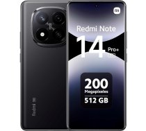 XIAOMI Redmi Note 14 Pro+ 5G viedtālrunis 12+512GB, 6.67 Super QPD, 120W HyperCharge, melns (ES versija)
