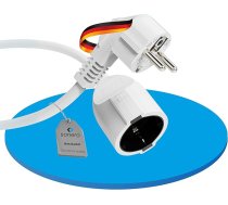 sonero Verlängerungskabel Stromkabel Verlängerung, 15,0m, Schuko Schutzkontakt Stecker auf Buchse, Strom Kabelverlängerung, Netzkabel, Steckdosenverlängerung Weiß