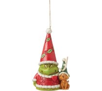 The Grinch by Jim Shore The Grinch Gnome with Max Hanging Ornament (Džims Šors)