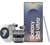 Samsung Galaxy S25 Ultra AI viedtālrunis ar Galaxy AI, 12 GB RAM, 512 GB atmiņa, titāna zils, 3 gadu ražotāja garantija + Galaxy Watch7 viedpulkstenis + Galaxy Buds3 Pro
