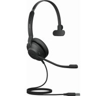 Jabra Evolve2 30 austiņas - mono austiņas ar trokšņu slāpēšanu - sertificētas Microsoft Teams - ar 2 mikrofonu zvanīšanas tehnoloģiju - USB-A kabelis - melnas krāsas