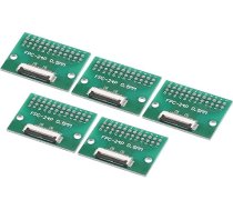 FPC FFC FFC PCB Converter Board 24P 0,5 mm uz Female Side Back 1,0 mm uz DIP 2,54 mm LCD 3D printeris kamera DVD TV portatīvie datori audio Pack of 5