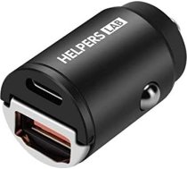 Auto lādētājs USB C 45W Mini Dual USB C cigarešu aizdedzinātājs ar PD3.0 PPS QC3.0 iPhone, Samsung, Huawei P30, Xiaomi un citām ierīcēm