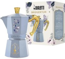 Bialetti Moka Express Bridgerton 6 tasītes Rokturis pret applaucēšanos Nav indukcijas 6 tasītes (270ml) Aluminium Sky Blue Wit