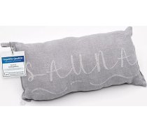 1 pirts spilvens Premium Favourite Cushion Travel Pillow Design: Izmēri: 45 x 22 cm, 100% lina šūpuļtīkls, pludmalei vai piknikam (pelēks/balts).