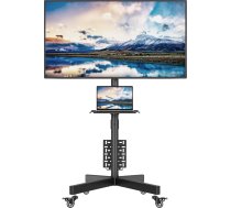1home pārvietojams TV ratiņu grīdas statīvs, kas paredzēts 23"-55" plazmas/LCD/LED displejiem