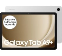 Samsung Galaxy Tab A9+ WiFi Android planšetdators, 128 GB krātuve, liels displejs, 3D skaņa, Simlock bez līguma, sudraba krāsā