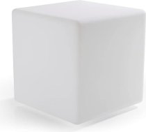 EASYmaxx LED saules bateriju gaisma ar tālvadības pulti, vēsas baltās gaismas ar saules bateriju un krāsu maiņu, ar regulējamu spilgtuma līmeni, 12 krāsas, 5 gaismas režīmi, ietver zemes smailes un izolācijas sensoru, kuba forma