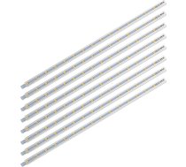 Sebson® 12 V LED sloksne, silti balta, zemgaismas gaisma, 30 cm virtuves gaismas sloksne ar kontaktdakšu un slēdzi, 8,8 x 6,7 x 300 mm