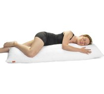 sleepling 190110 Comfort 100 spilvens sānu guļētājiem, zīdīšanas spilvens, Ökotex, mazgājams līdz 60 grādiem, ražots ES, garantija par pildījuma daudzumu, garantija par izmēru, 40 x 145 cm, balts