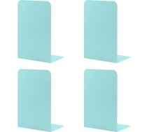 MSDADA metāla grāmatu turētāji, L, 102 x 203 x 135 mm, 2 pāri CD turētāju, bērniem, grāmatu plaukts skolai, mājām, birojam, bibliotēkai, dekoratīvs (tirkīza krāsā)
