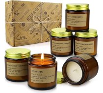 YMing Potpourri „Relax Deep Sleep“ aromātiskās sveces ar gardenijas, lavandas, jasmīna un vaniļas aromātu, izgatavotas no dabīgās sojas vaska, pārnēsājama ceļojuma bundžiņā, dāvana sievietēm, stresa mazināšanai un aromterapijai