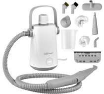 FANTASK 1000 W rokas tvaika tīrītājs ar 300 ml tvaika tilpumu un piederumu komplektiem, balts