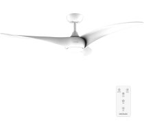 Cecotec – griestu ventilatori ar apgaismojumu EnergySilence Aero 5295 White, 40 W DC motors, 54 collas, ar 15 W LED apgaismojumu, 3 izvēles krāsas, 3 lāpstiņas, programmējams taimeris