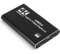 ASHATA 4K video ierakstīšanas karte HD multivides interfeisa spēļu ierakstīšanas karte ar USB 3.0 Loop Out 1080P 60 Plug Play Low Latency No Driver for Gaming Recording