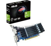 ASUS GeForce GT 710 2GB GDDR5 EVO zema profila grafiskā karte (Nvidia GeForce GT710, klusām HTPC iekārtām, atbalsta 3 monitorus, PCIe 2.0, HDMI 1.4b, GT710-SL-2GD5-BRK-EVO)