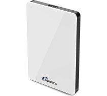 Sonnics 500 GB balts ārējais portatīvais cietais disks USB 3.0 īpaši ātra datu pārsūtīšana lietošanai ar Windows PC, Apple Mac, XBOX ONE un PS4