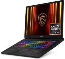 MSI Pulse A17 AI+ C3XWFKG-010IT, Spēļu piezīmjdators 17 collu QHD+ 240 Hz, Ryzen AI 9 HX 370, Nvidia RTX 5060 8GB GDDR7, 1TB PCIe4, 32GB DDR5 5600MHz, WiFi 6E, Win 11 Home [Izkārtojums un garantija