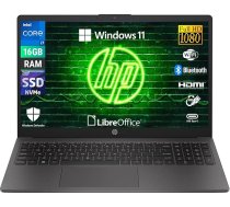 HP 250 G10, Intel Core i7 - 1355U, portatīvo datoru displejs 15,6" Full HD, RAM 16GB DDR4-SDRAM, 512GB SSD, Wi-Fi 5, Windows 11 Pro, Libre Office