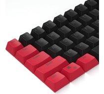 61 melns, sarkans, melns taustiņu komplekts PBT taustiņu vāciņiem ar OEM profilu 60% Cherry Mx slēdžu mehāniskai spēļu tastatūrai (tikai taustiņu vāciņi)