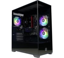 CYBERPOWERPC Wyvern Gaming PC - AMD Ryzen 7 5700X, Nvidia RTX 5060 Ti 8GB, 16GB RAM, 1TB NVMe SSD, 650W 80+ PSU, Wi-Fi, Windows 11, Prism Panoramic RGB Black