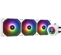TR Core Vision 360 White ARGB ūdens dzesētājs ar PWM ventilatoru 2000RPM IPS displejs 480x480 Šķidrais CPU dzesētājs AM5/Intel LGA1851/1700 2.1 collu modelim