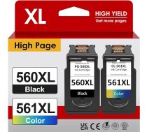 560 561 Kartridži XL, PG 560 XL Black CL 561XL Faber Oriģinālo Canon printeru oriģinālo kasetņu 560 561 multipaketei Canon Pixma TS7450 TS7451 TS5350 TS5351 TS5352 TS5353