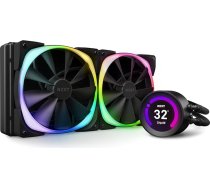 NZXT Kraken Liquid Cooler Z63 RGB 280 mm - RL-KRZ63-R1 - AIO RGB CPU šķidruma dzesētājs - regulējams LCD displejs - uzlabots sūknis - RGB savienojums - Aer RGB 2 140 mm, dzesēšanas ventilators (2 komplektā)