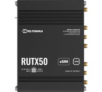 Teltonika RUTX50 5G industriālais maršrutētājs - īpaši ātrdarbīgs mobilo sakaru vārteja, divas SIM kartes, Wi-Fi, vairāki Ethernet porti, RMS atbalsts