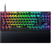Razer Huntsman V3 Pro Tenkeyless TKL analogā optiskā sporta tastatūra ar fiksatoru un ātrās atbrīvošanas režīmu (iebūvēts regulēšanas mehānisms, daudzfunkciju ritenītis un īpašas vadības pogas), izkārtojums Lielbritānija
