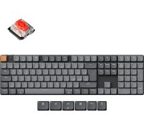 Keychron K5 Max mehāniskā bezvadu tastatūra - itāļu QWERTY izkārtojums, trīskāršs savienojums (Bluetooth/2.4GHz/USB-C), iespējams nomainīt, saderīga ar Mac/Windows/Linux - zema profila slēdzis