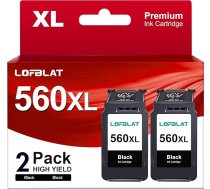LOFBLAT PG-560XL 560XL daudzpaku printeru kasetnes, kas paredzētas Canon kasetņu nomaiņai, kas paredzētas Canon Pixma TS5350 TS5351 TS5352 TS5353 TS7451 TS7450 TS55450 TS5451 printerim (2 iepakojumi)