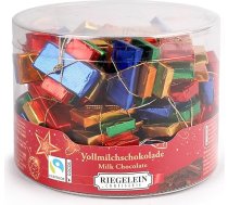 Riegelein Napolitains 282g - 88 mazas šokolādes tāfelītes - šokolādes maisījums ar godīgas tirdzniecības sertifikātu - pilnpiena Ziemassvētku šokolāde - ēdami šokolādes dekori un šokolādes konfektes individuālā iepakojumā