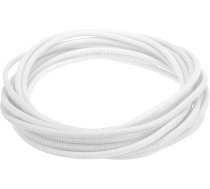 QUARKZMAN Split Cable Duct Pipe 3/8 collu (10 mm) iekšējais diametrs 50 pēdu (15 m) kabeļu kanāla caurule karstumizturīga un aukstumizturīga -40 F līdz 257 F Plastmasas elastīga šļūtene kabeļu aizsardzībai kabelim Balta