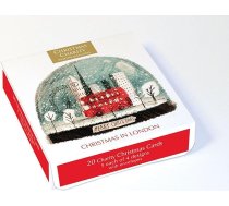 Labdarības Ziemassvētku kartītes - 20 kartona kartona kartona iepakojumā - Ziemassvētki Londonā