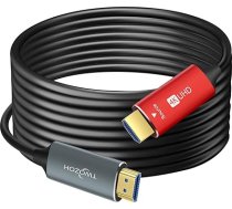 Twozoh HDMI optiskās šķiedras kabelis 30 m, HDMI optiskais kabelis 2.0 4K/60Hz 18Gbps ātrgaitas UHD optiskās šķiedras HDMI kabelis