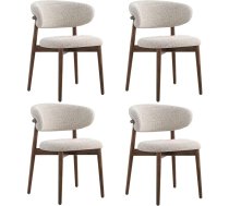 Solid Wood Dining Room Chairs, Modern Ergonomic Dining Chair Set, Living Room Hotel Chairs, Restaurants, Fabric Chairs, Softpack Chairs, 4 Pieces