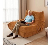 Togo Fireside Lounge Chair, Corner Sofa Bean Bag Chair, Lazy Floor Couch, High Rebound Sponge & Soft Suede Material, Ergonomic Design, for Living Room, Bedroom, Office