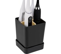 Linkidea Elektriskās zobu birstes turētājs vannas istabai, plastmasas elektrisko zobu birsteņu turētājs, 4 slotu statīvs, saderīgs ar Oral-B iO Series, Philips Sonicare ProtectiveClean