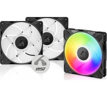 ARCTIC P14 Pro A-RGB (komplektā 3) - jaudīgs augstākās klases datora ventilators, 140 mm PWM korpusa ventilators, Y kabeļa sadalītājs, korpusa ventilators, 400-2500 apgr./min, 0 apgr./min