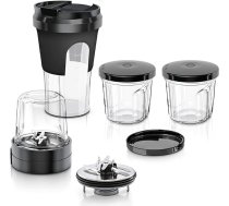 Bosch TastyMoments MUZ45XTM1 5 in 1 maisīšanas, malšanas, sasmalcināšanas un uzglabāšanas trauks ToGo piemērots MaxxiMUM Series 4 Series 2 MUM4 virtuves kombainam.