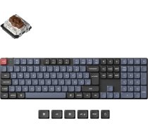 Keychron K5 Pro QMK/VIA Ultra-Slim Custom Wireless Mechanical Keyboard, DE-ISO pilna izmēra programmējama Bluetooth/Wired RGB karsti maināms Gateron zema profila brūns slēdzis