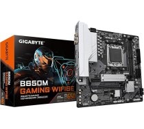 GIGABYTE B650M Gaming WIFI6E pamatplate - AMD Ryzen 9000 sērijas procesori, 5+2+2 fāžu VRM, līdz 6400 MHz DDR5 (OC), 1xPCIe 4.0 M.2, 2.5 GbE LAN, WiFi 6E, USB 3.2 Gen 1