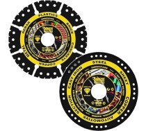 SabreCut VBSCK125 125 mm x 22,23 mm caurums, vakuumā lodēta metāla un dažādu materiālu griešanas leņķa slīpmašīnas zāģa asmenis, saderīgs ar Bosch Dewalt Makita Milwaukee un daudziem citiem instrumentiem