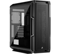 CORSAIR 5000T Mid-Tower ATX PC kaste - noņemami priekšējie un jumta gaisa plūsmas paneļi Plašs interjers ASUS BTF MSI Project Zero Gigabyte Project Stealth - melns