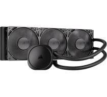 Corsair Nautilus 360 RS CPU dzesētājs - 360 mm AIO - zems trokšņa līmenis - tiešais pamatplates savienotājs - Intel LGA 1851/1700, AMD AM5/AM4 - iekļauts 3X RS120 ventilators - melns