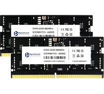 DDR5 RAM 64GB (2x32GB) 5600MHz SODIMM CL46 1.1V 262-pin spēļu atmiņa portatīvajam datoram