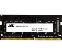 AGI SD138 16GB DDR4 RAM 3200MHz CL22 atmiņas modulis 260 Pin Non-ECC SO-DIMM, kas saderīgs ar klēpjdatoriem/nešuvējiem