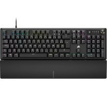 Corsair K70 Core RGB mehāniskā spēļu tastatūra ar plaukstu balstiem - iepriekš eļļoti lineārie taustiņi MLX Red - skaņas slāpēšana - iCUE saderīga - AZERTY FR izkārtojums - melna
